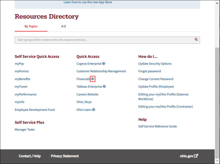 Accessing OAKS Financials